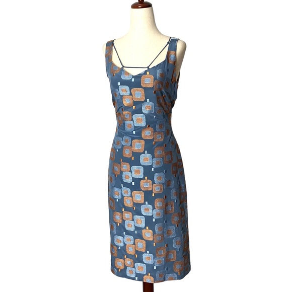 Tocca Dresses & Skirts - Vintage Tocca Geometric Silk Shift Dress 8